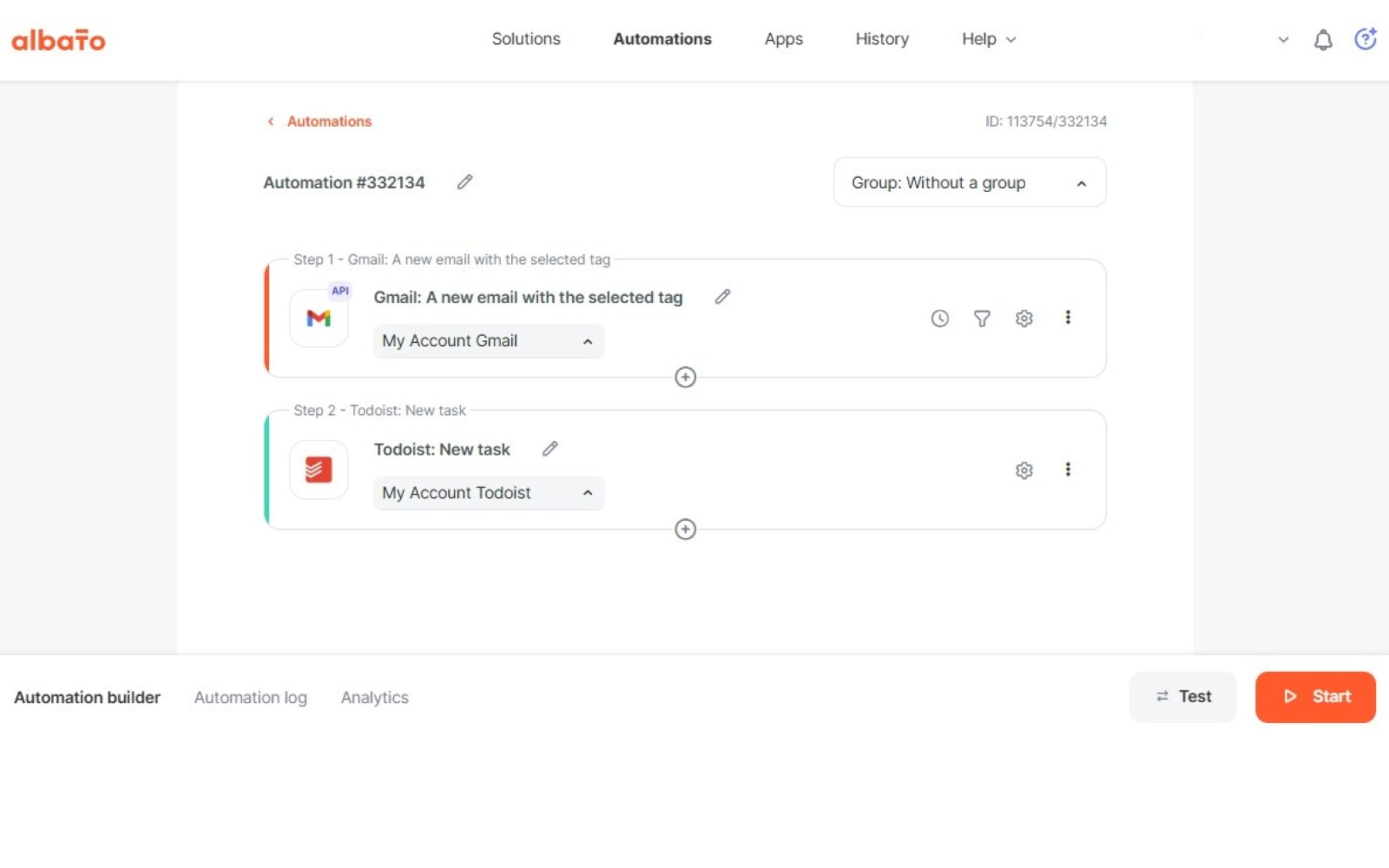 Set up automations