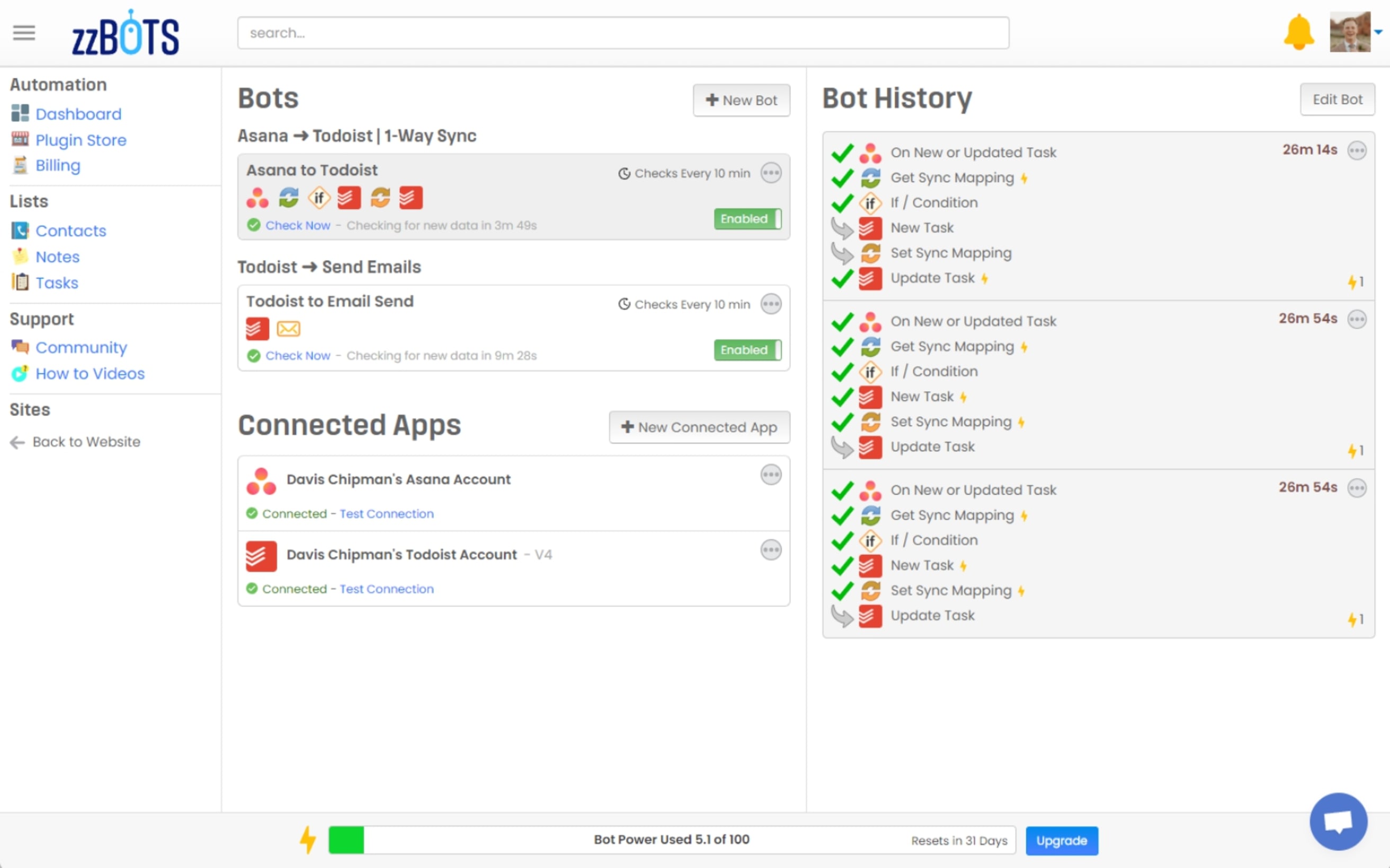 zzBots Dashboard