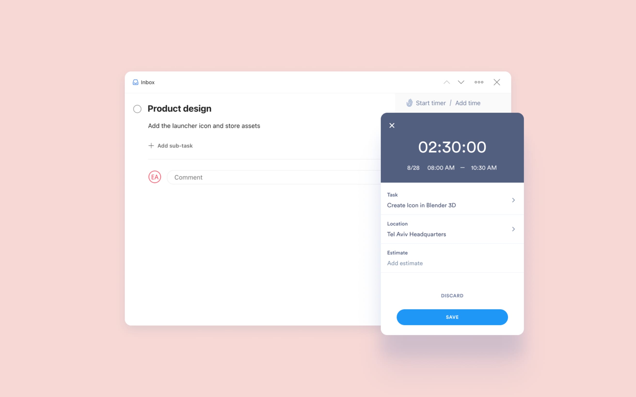 Suivi du temps sur la plateforme Todoist