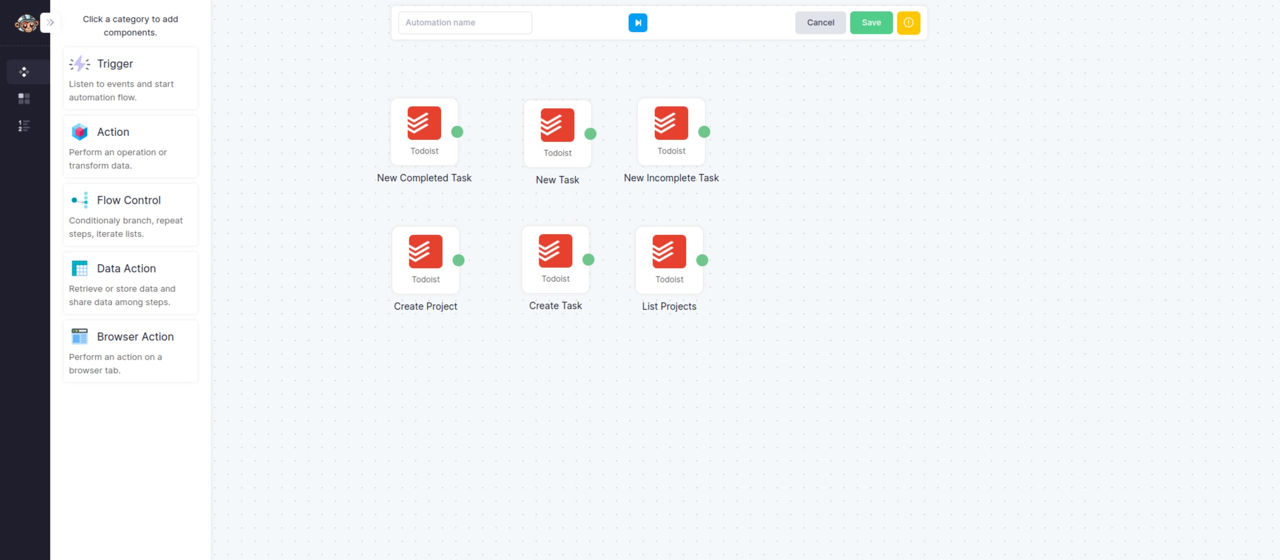 Todoist function blocks