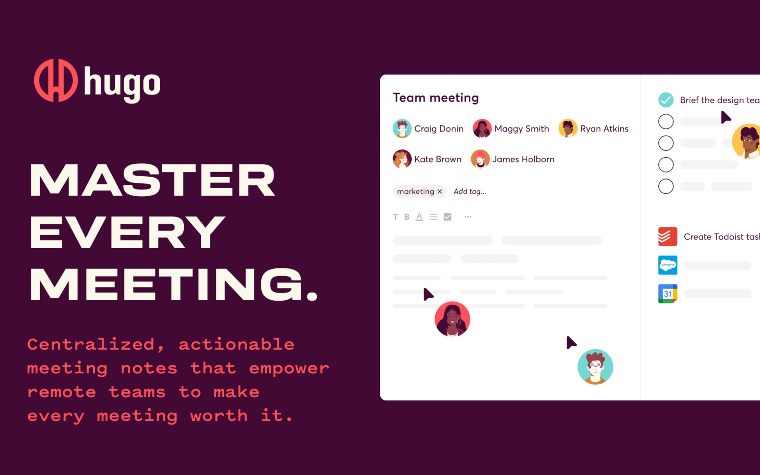 Hugo Integration - Master every meeting