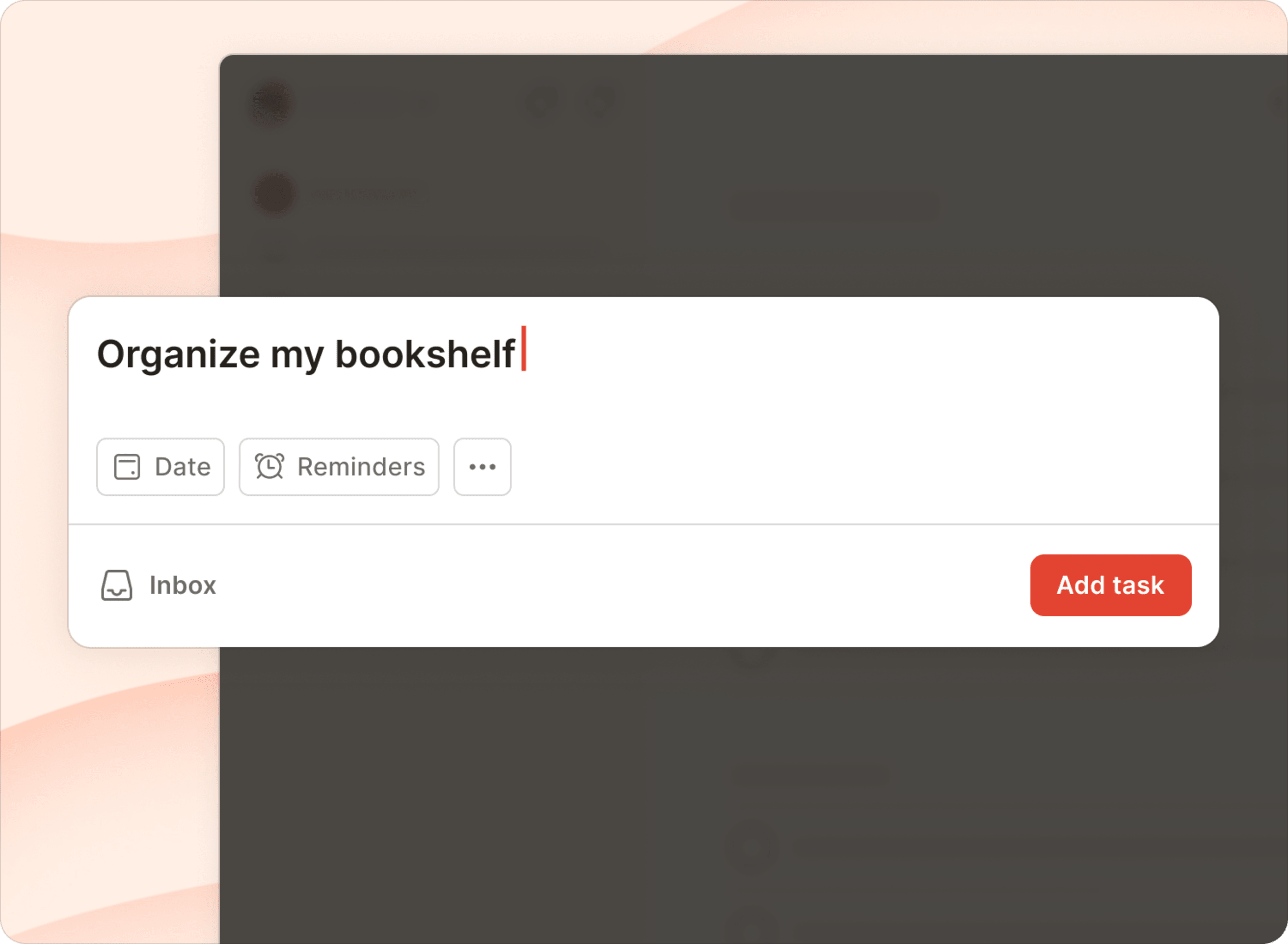 Organize my bookshelf task