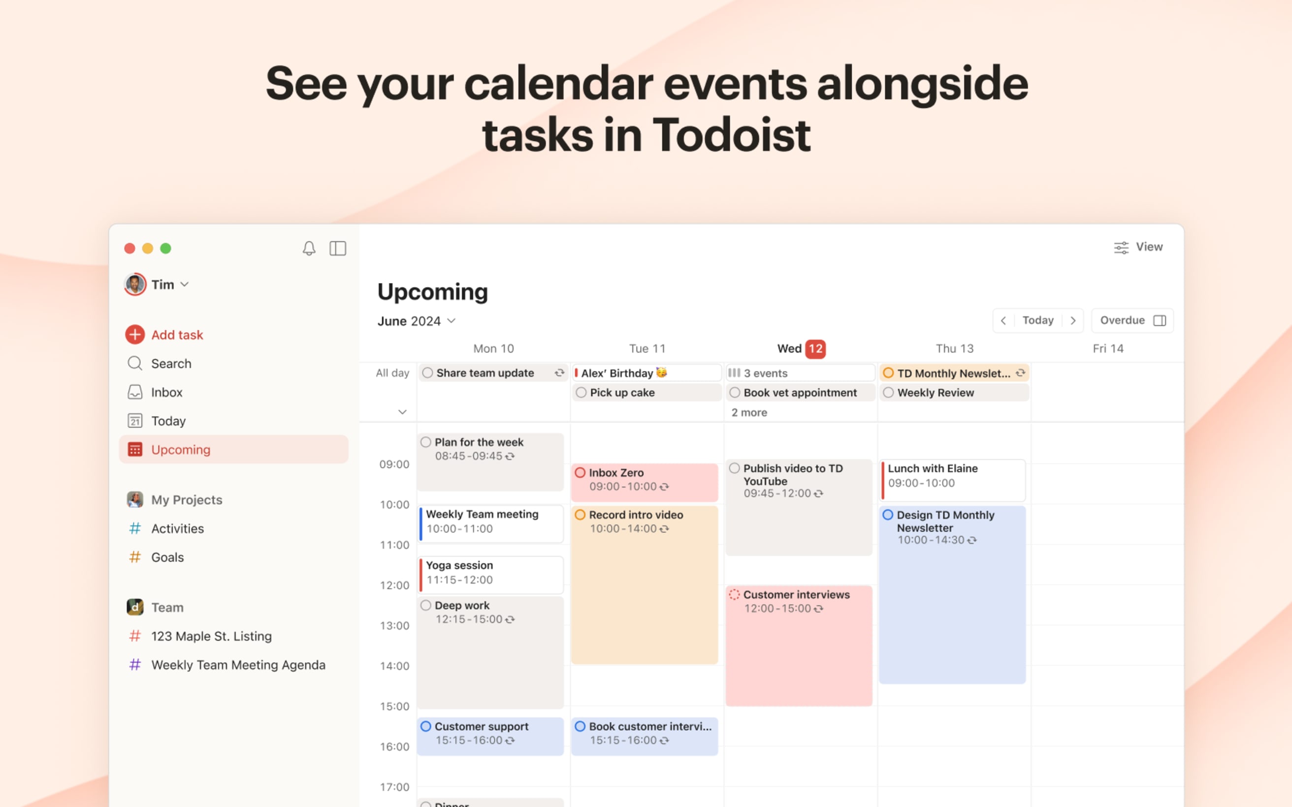 Connect your calendar to Todoist