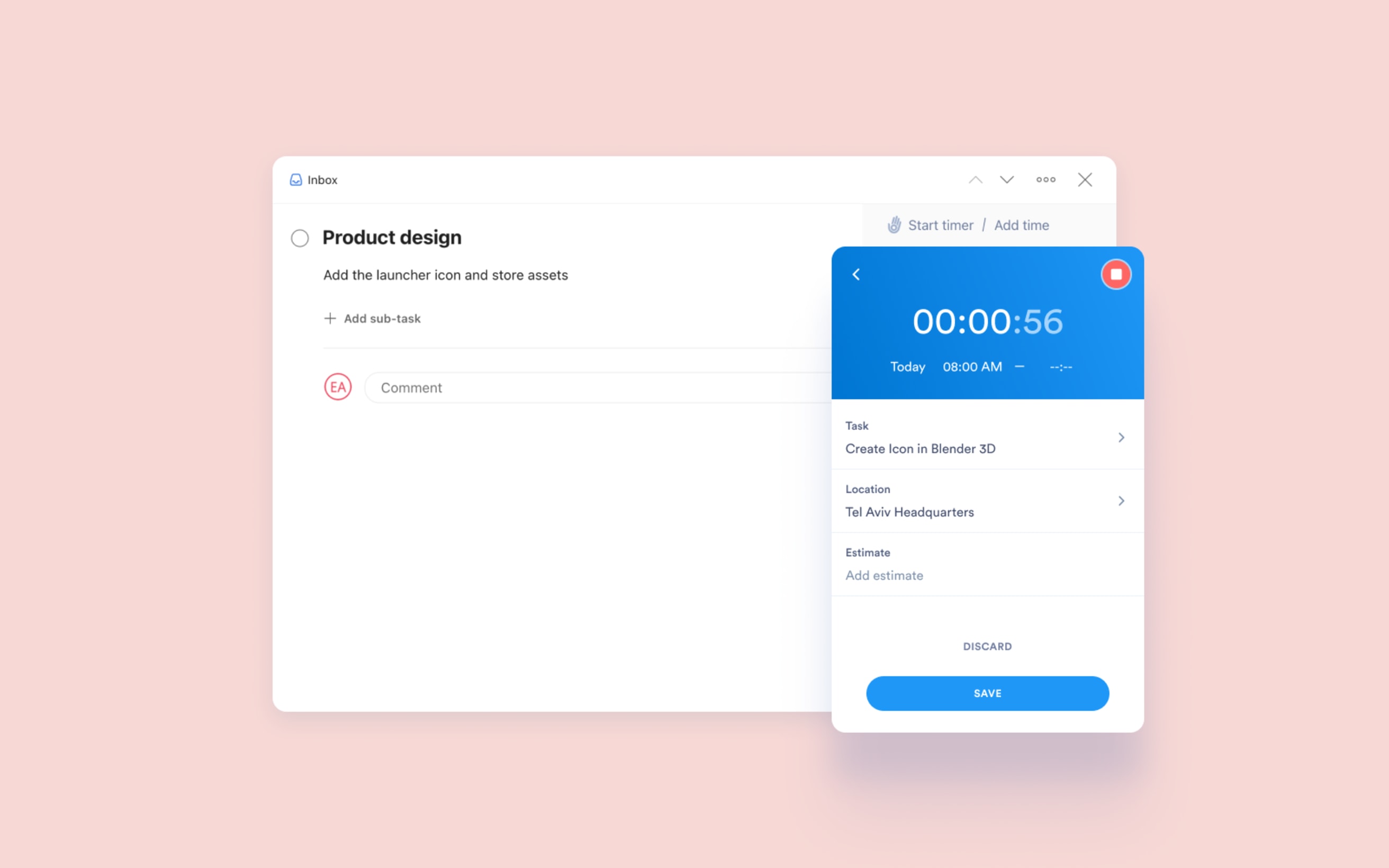 Allow your team to add time on Todoist