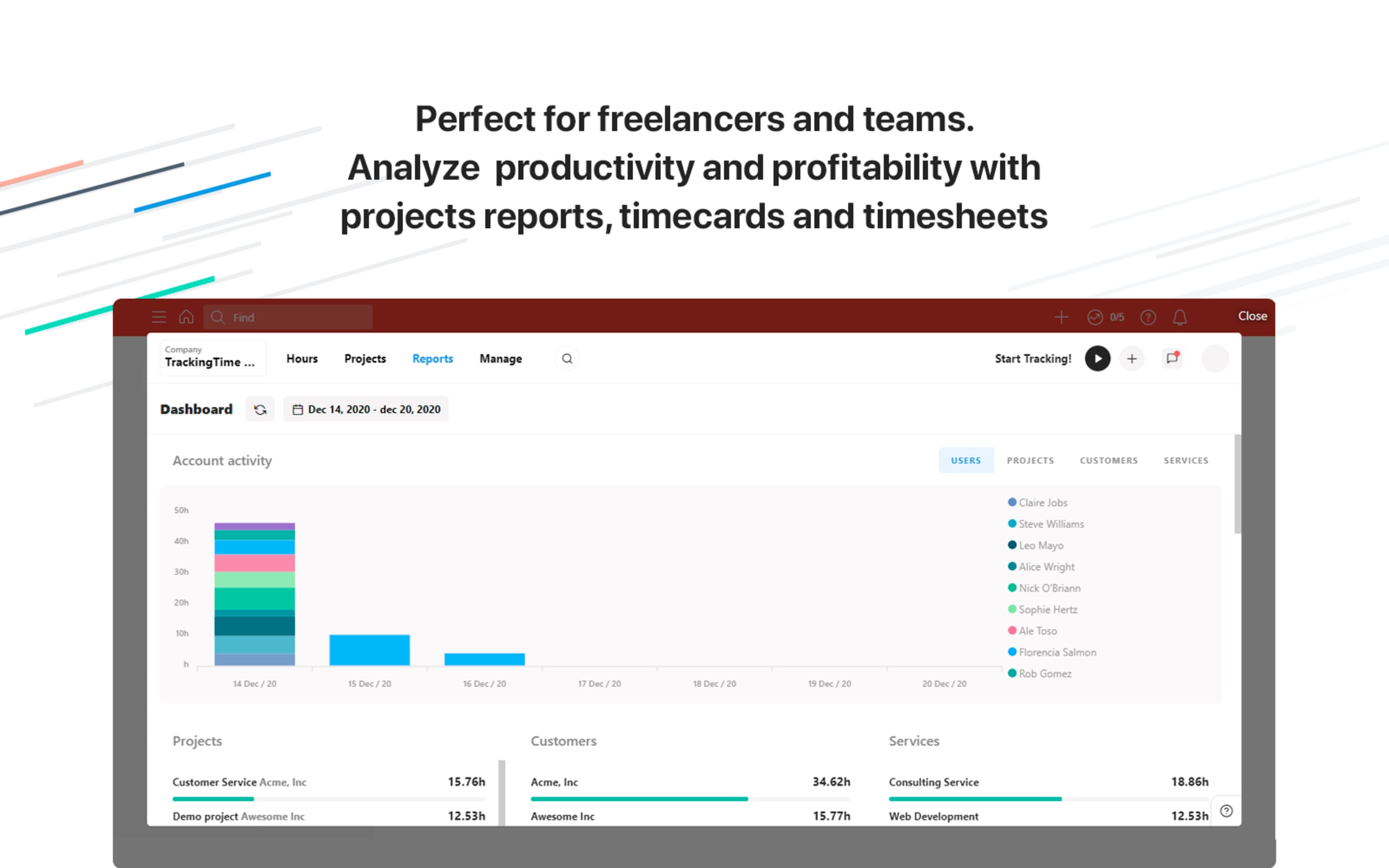 TrackingTime - Registro presenze per ogni tipo di azienda