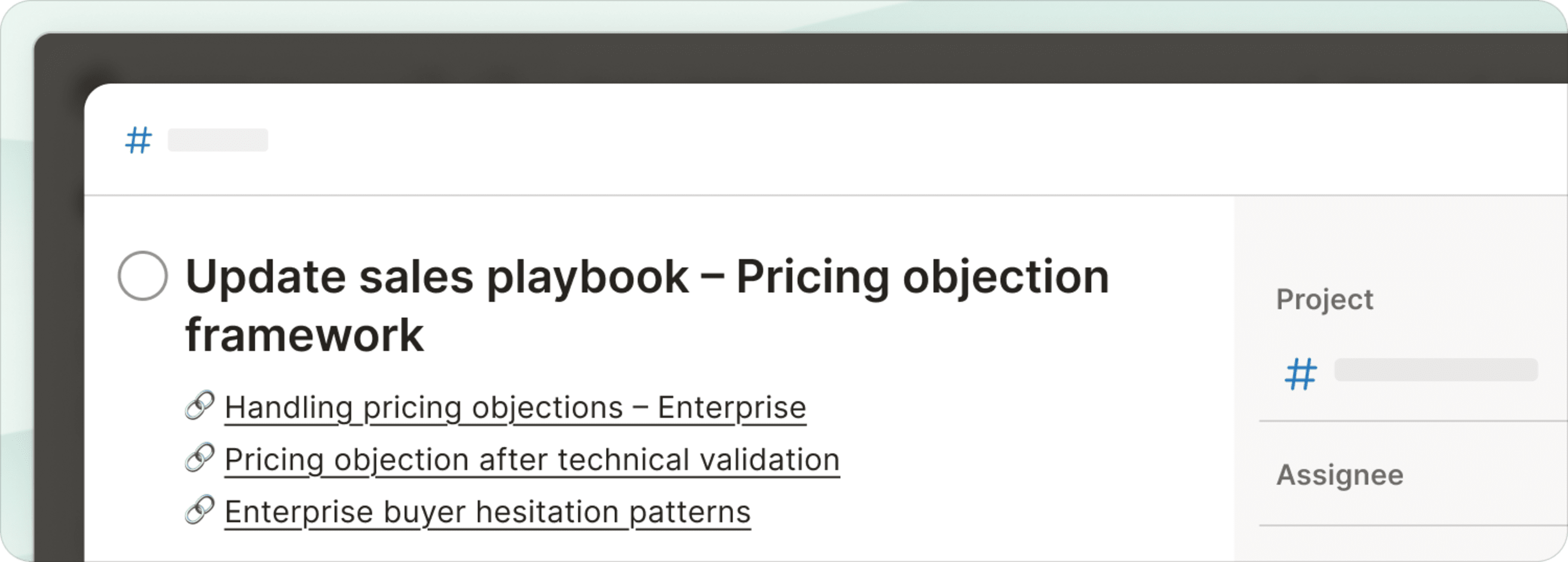 Todoist task using the Zettelkasten method
