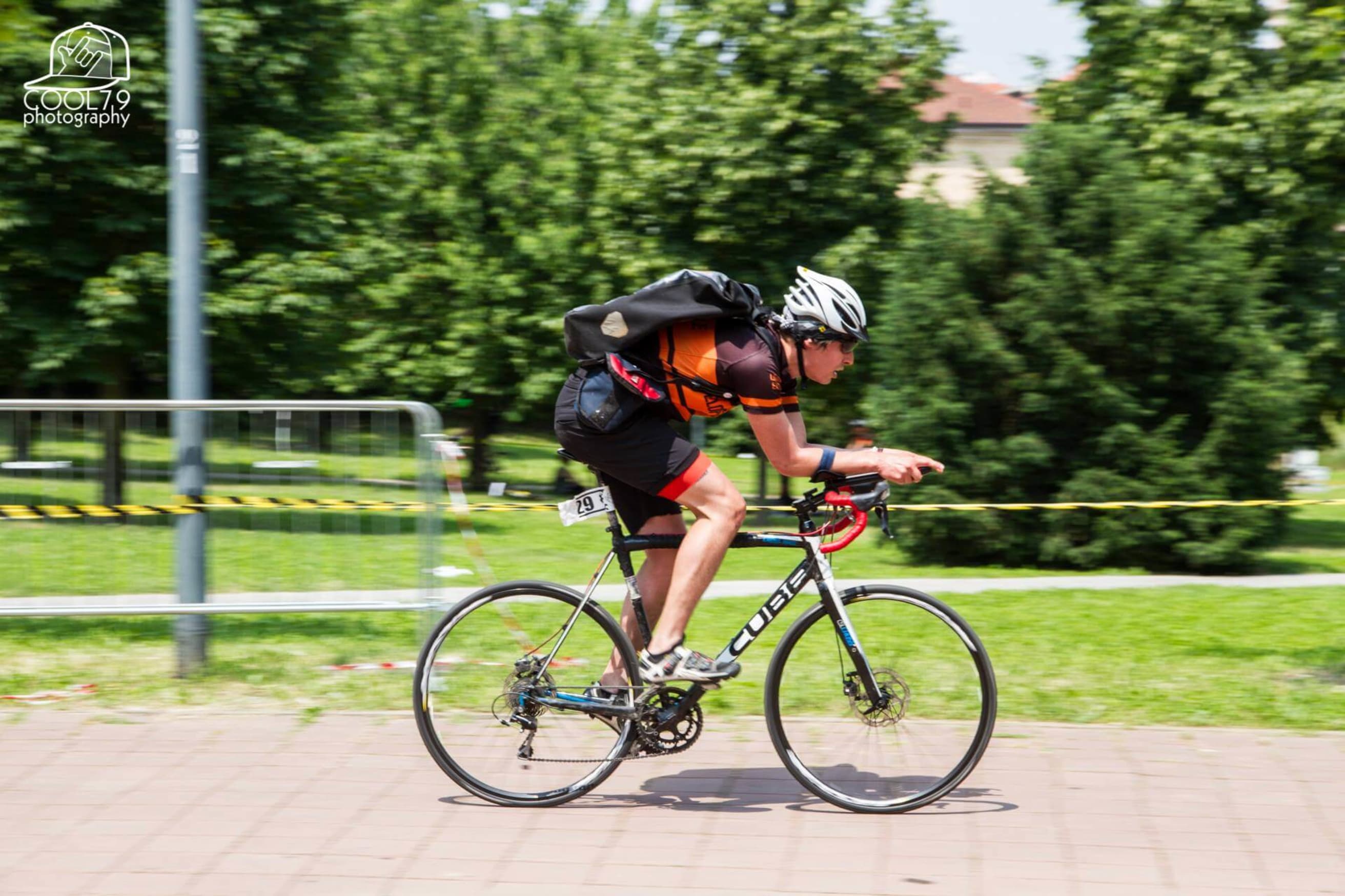 Jonathan on his bike