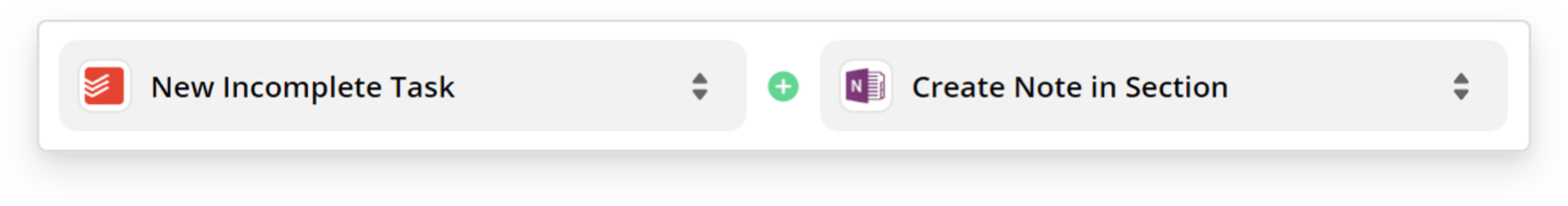 Create a note in a section in OneNote from a new Todoist task