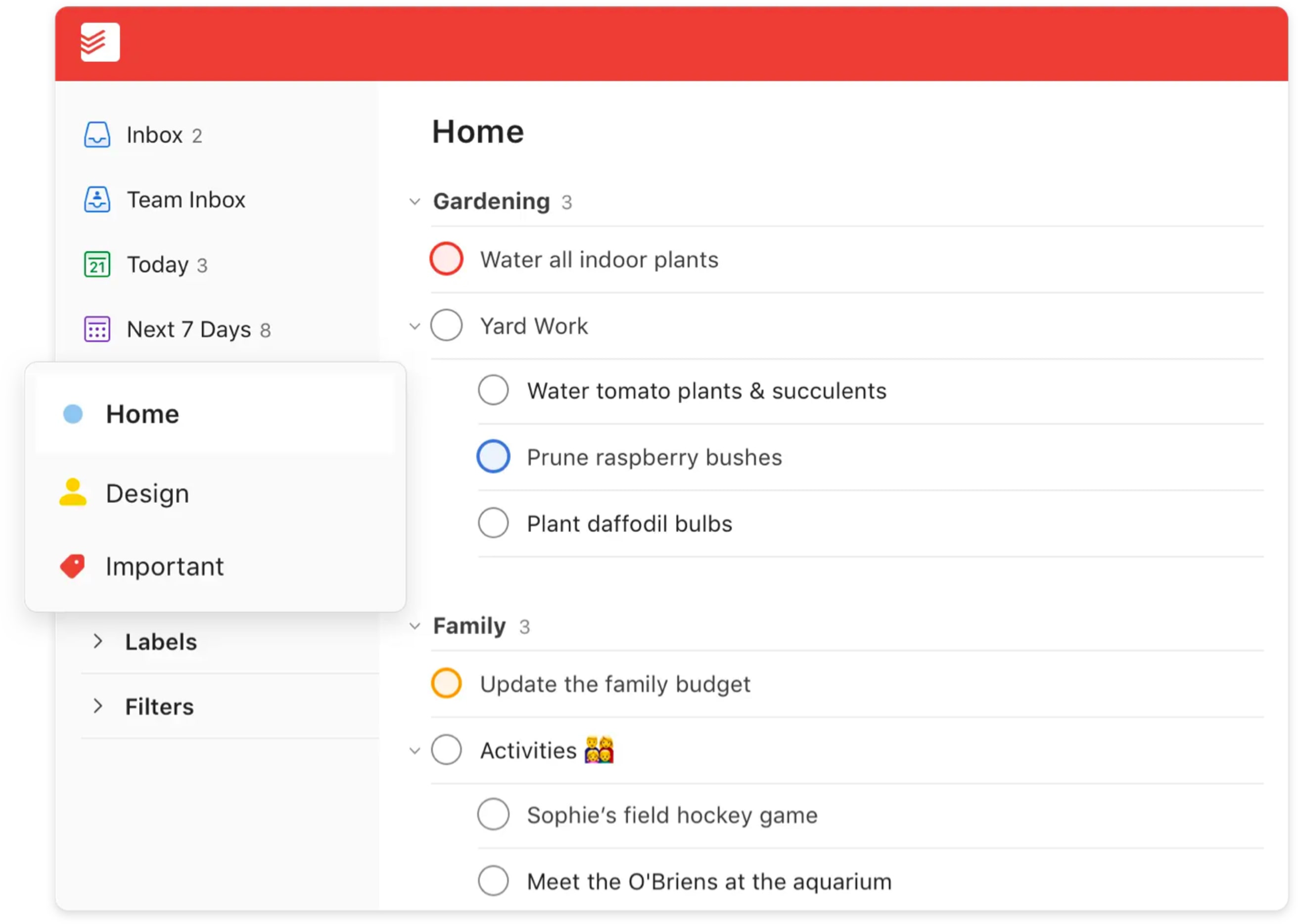 Planning tool Todoist