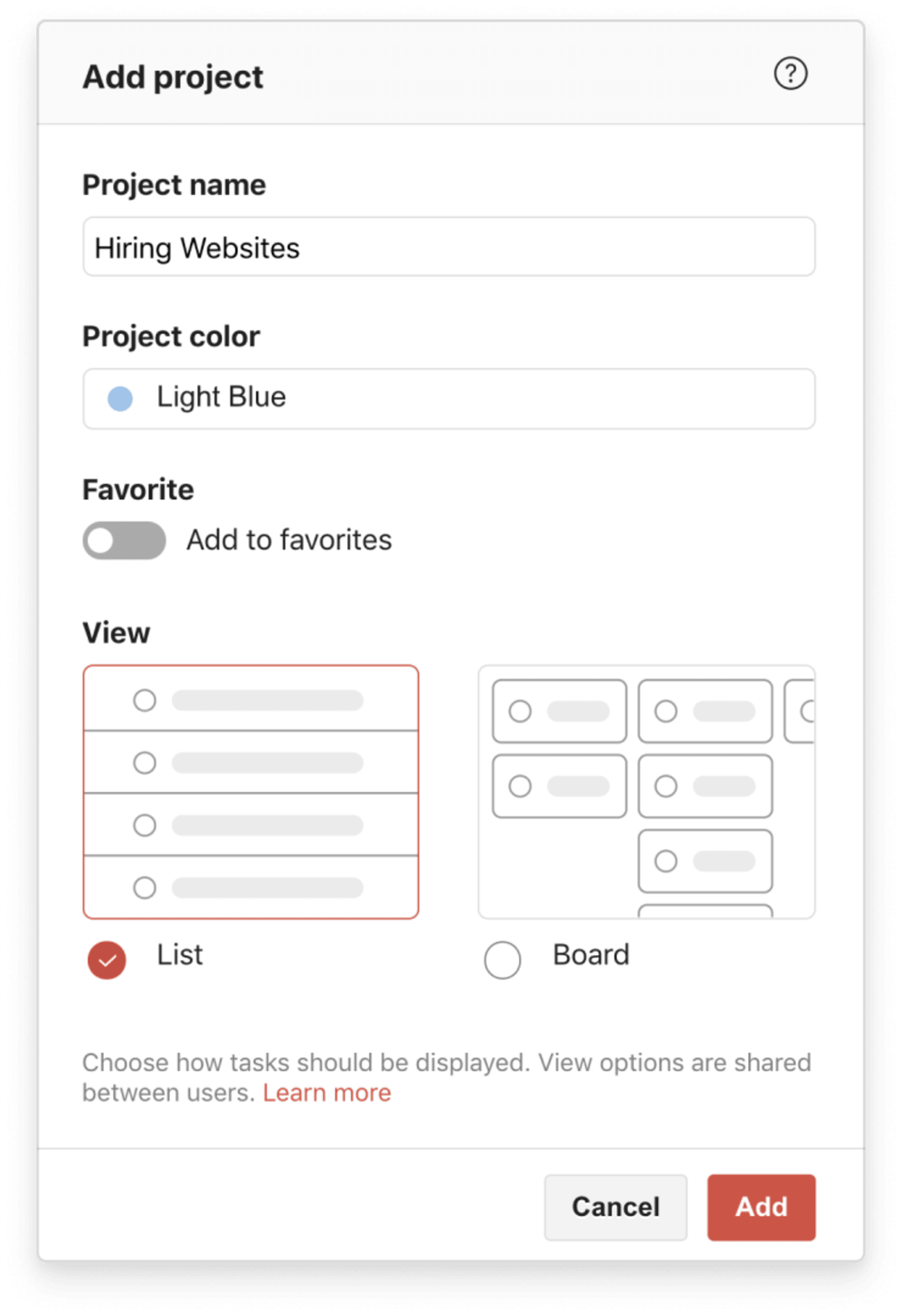 todoist for managers Creating Project of good hiring websites