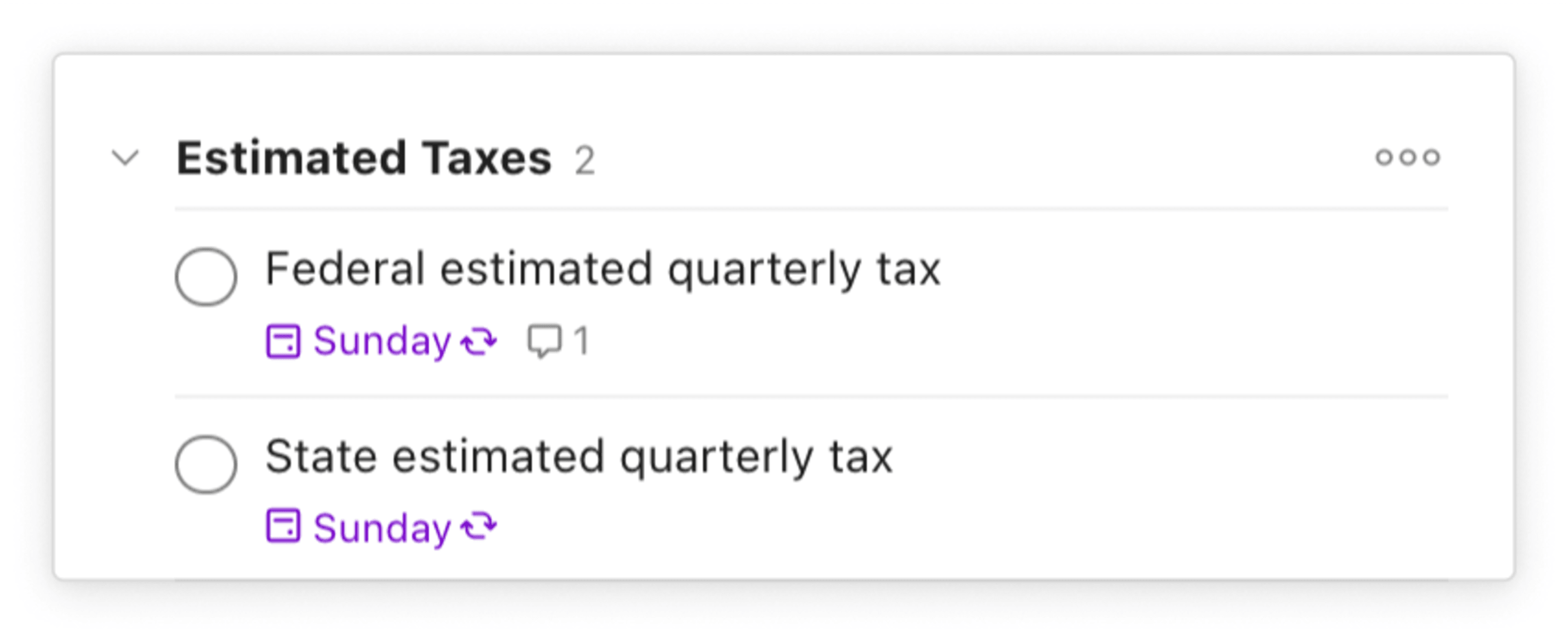 todoist for taxes estimated taxes