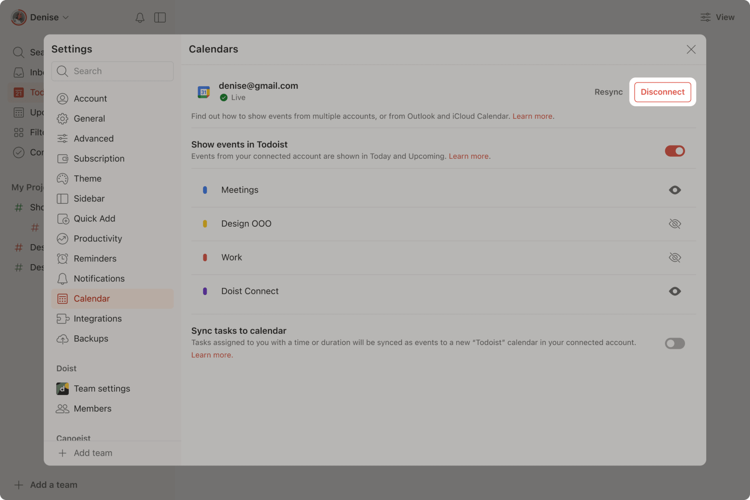 Use the Calendar Integration