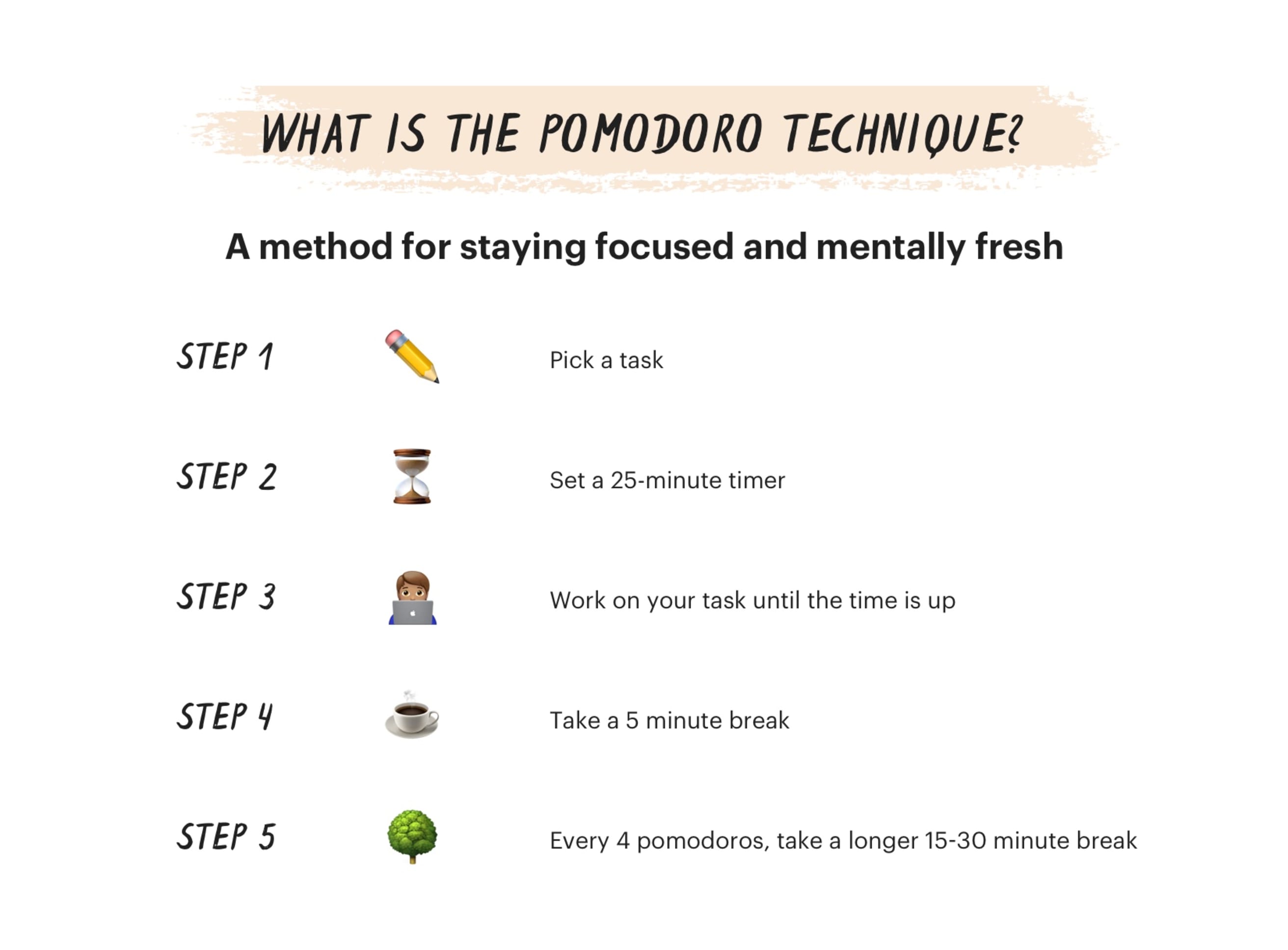 Mental focus and study techniques