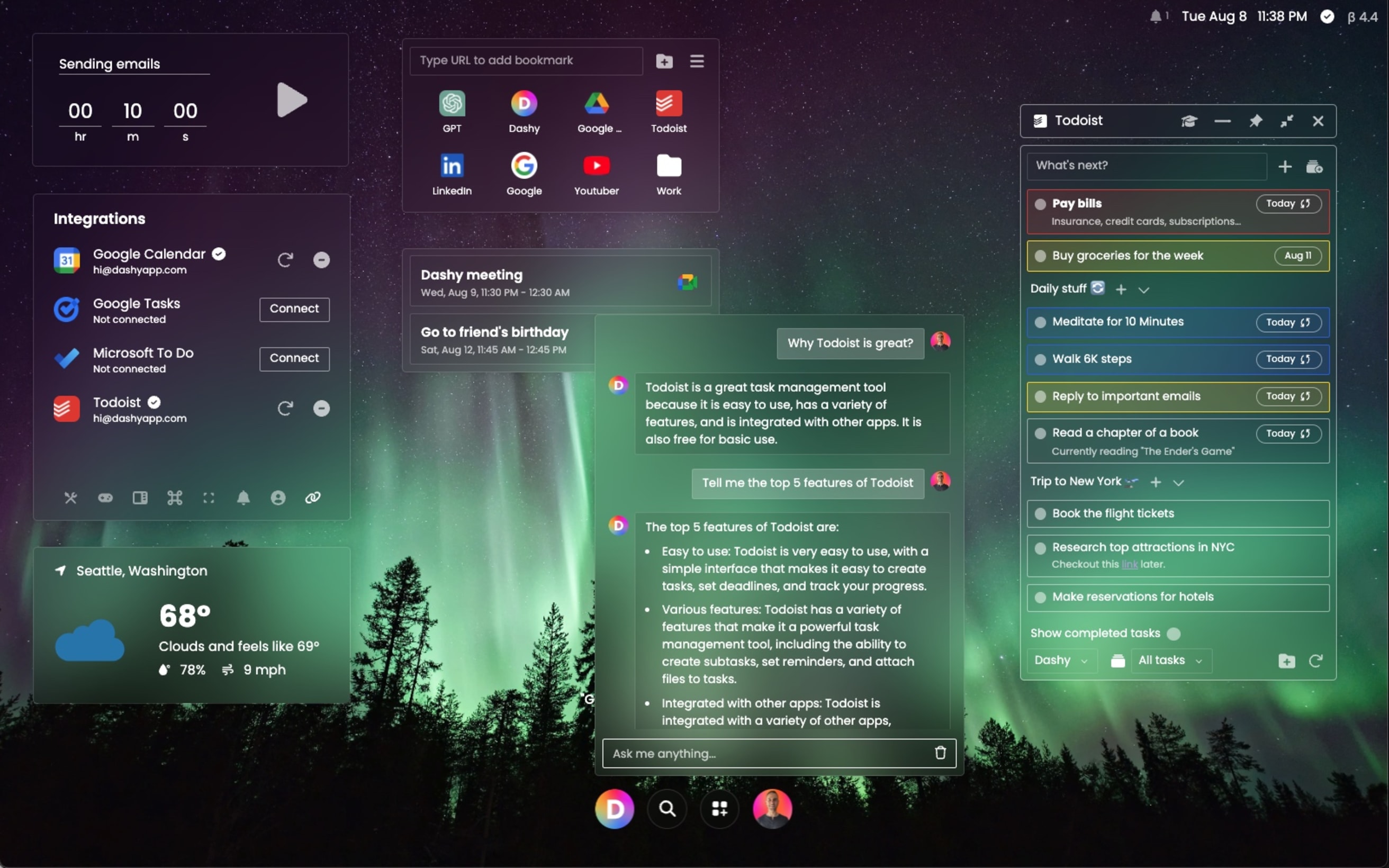 Dashy Todoist dashy-todoist