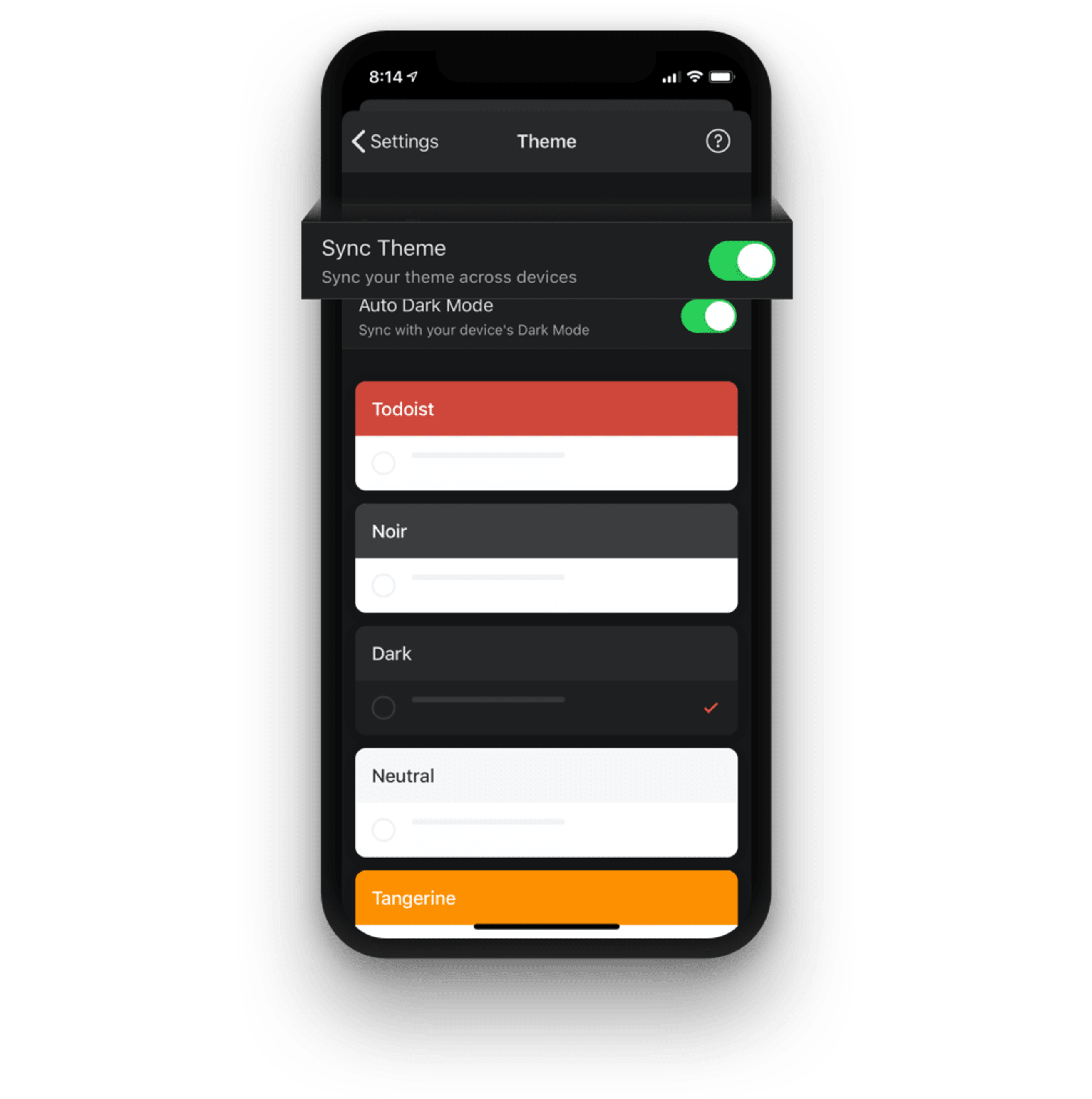 Todoist android wear top