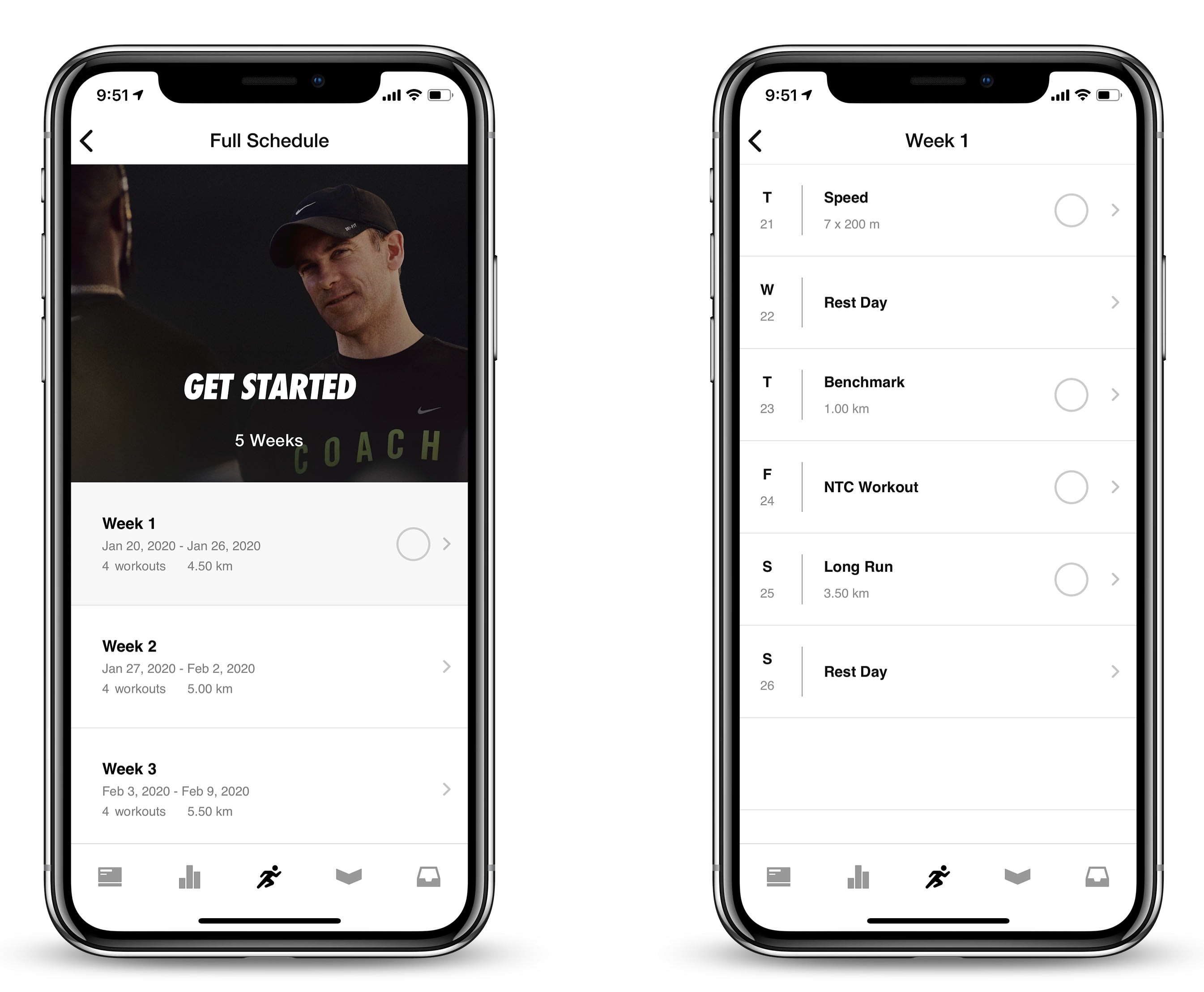 Build a personalized weekly running program with Nike Run Club