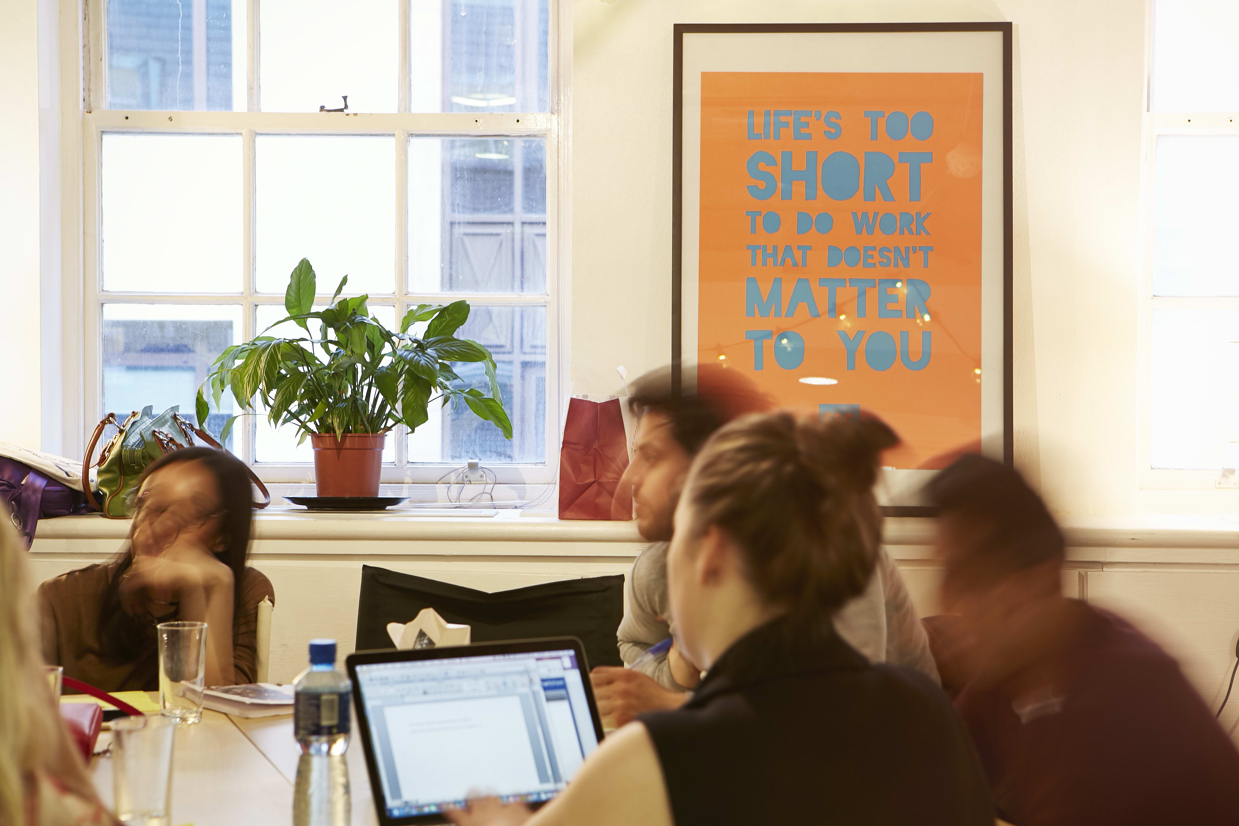 A class at Escape School, based on London. Source: Escape the City