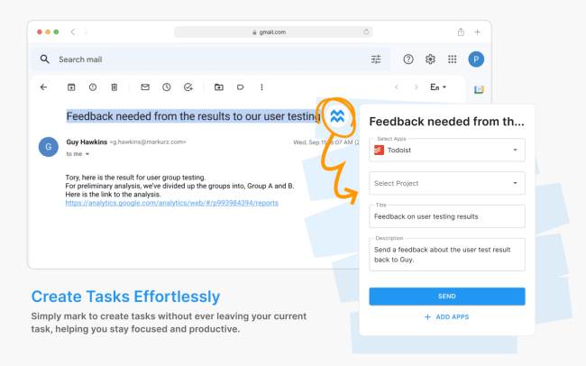 Create Todoist tasks effortlessly from your browser