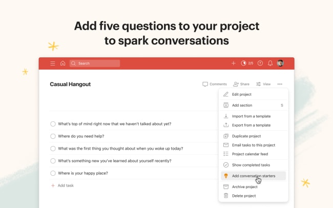 Iniciadores de conversa