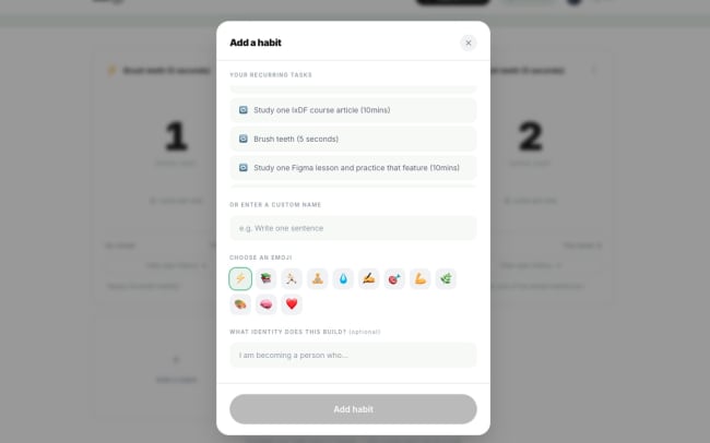 Build identity-based habits by voting for who you’re becoming