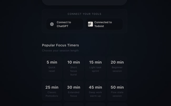Connect PomoDial to your Todoist account