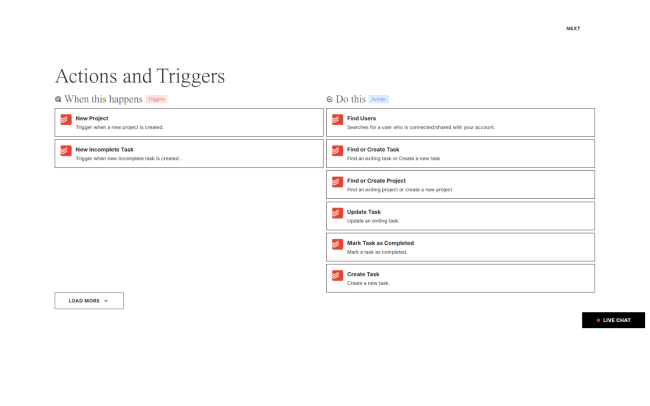 Actions and triggers in viaSocket
