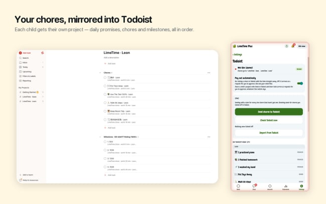 Your chores, mirrored into Todoist