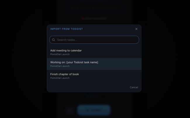 Import your Todoist tasks