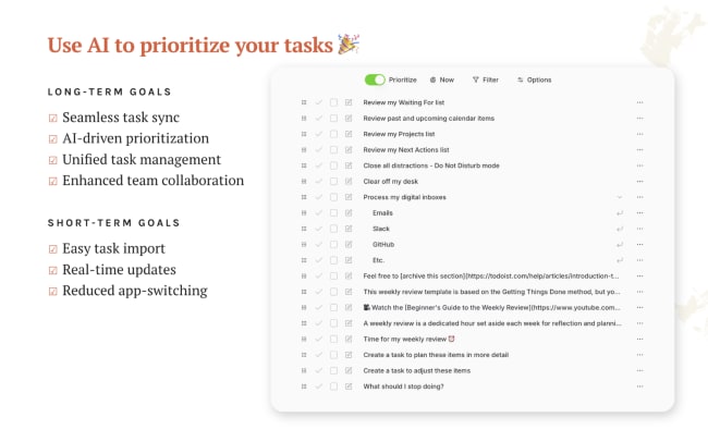 Use AI to prioritize your tasks