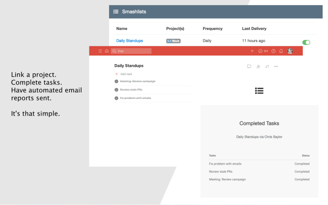 smashlists product screenshot