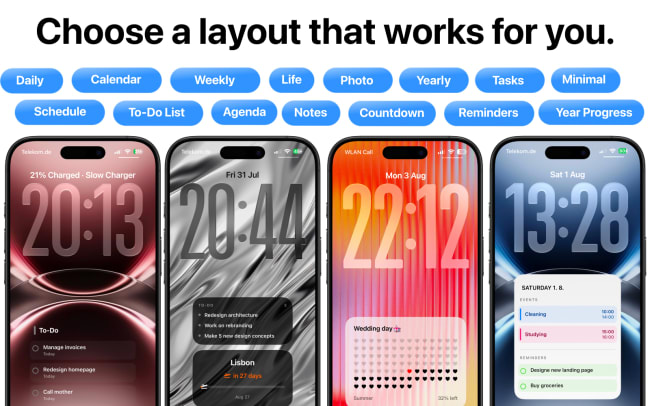 Choose a layout that works for you