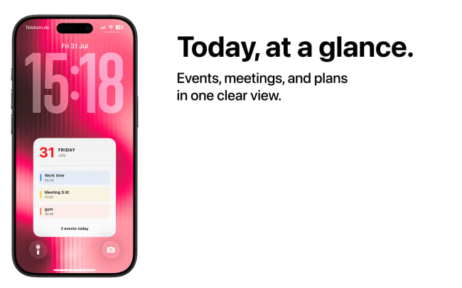 Today, at a glance