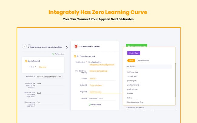 Integrately has zero learning curve