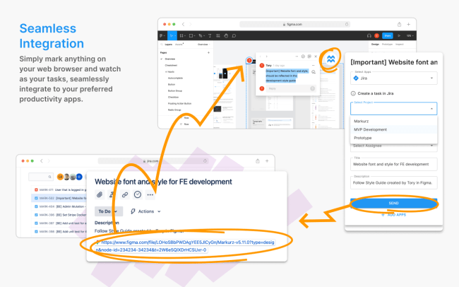Seamless integration with your preferred productivity apps