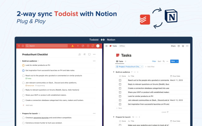 2sync | Todoist 連携機能