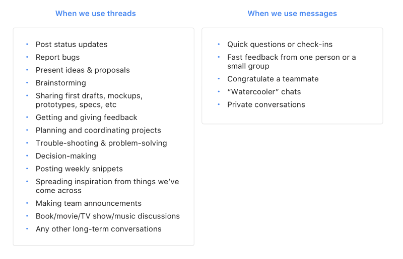 Deciding between threads vs messages in Twist