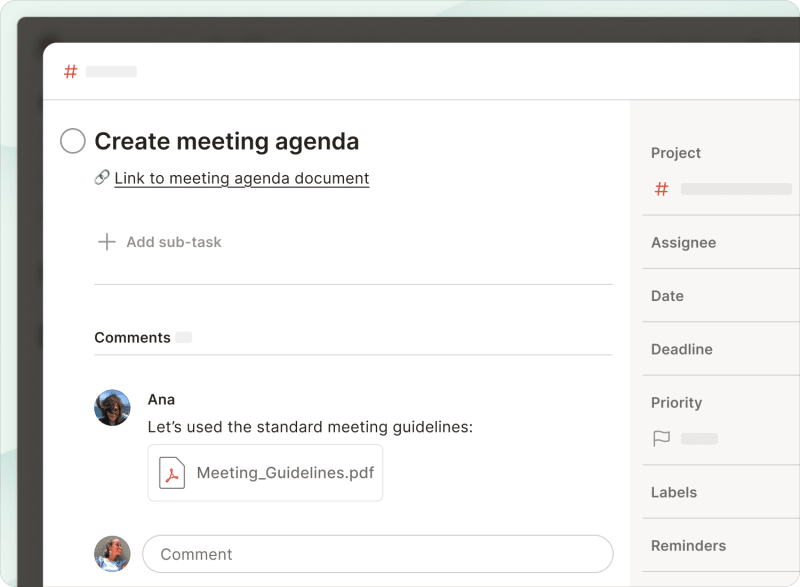 Uploading files and information to tasks