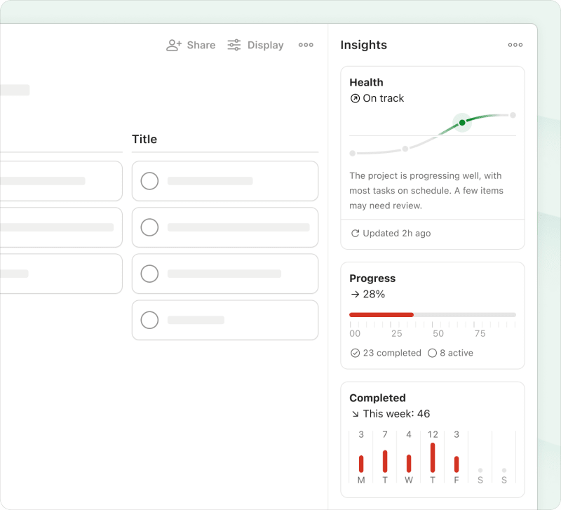 Todoist project insights