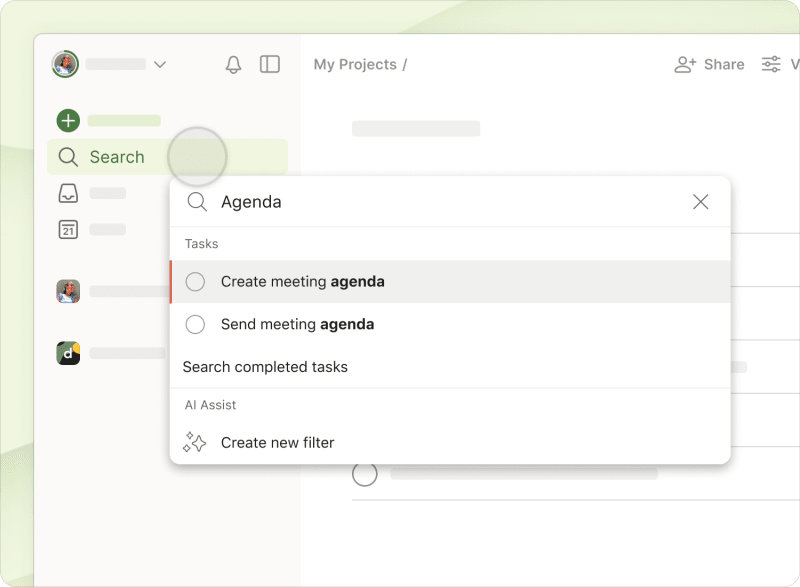 Todoist search