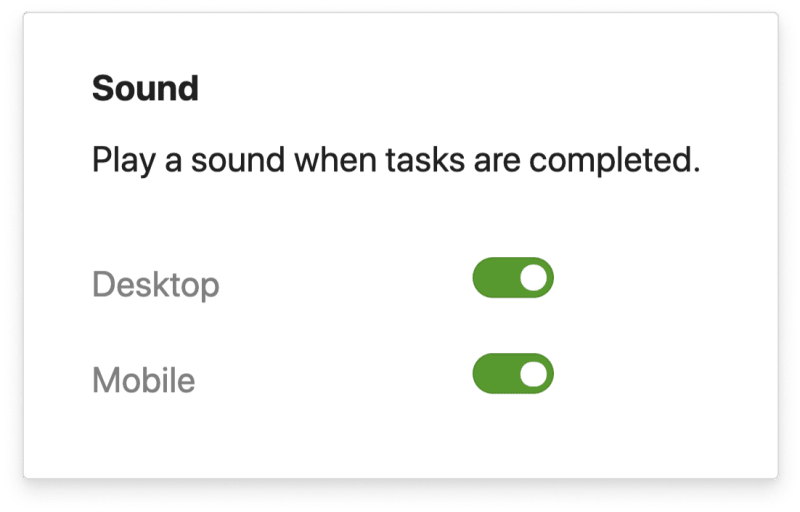 Turn sounds on for a little extra positive reinforcement!