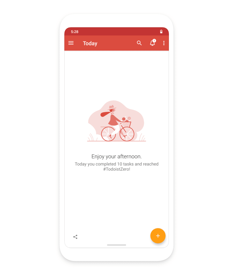 Make it a habit to have a <a href="https://www.todoist.com/inspiration/end-work-day">work shutdown ritual</a> at the end of every day, where you review and move forward tasks that you didn't get to.