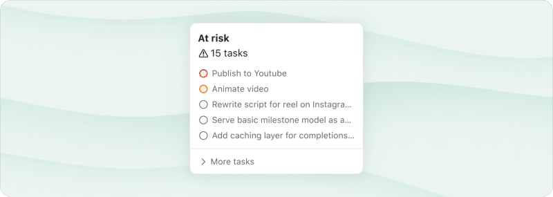 Todoist Project Insights at risk indicator