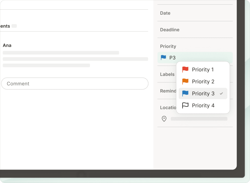 Todoist task priority levels