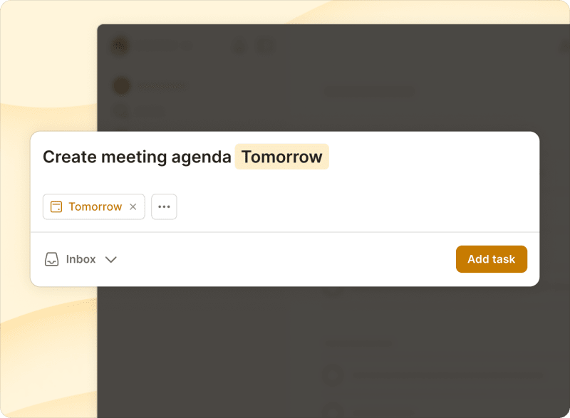 Setting a due date on a task
