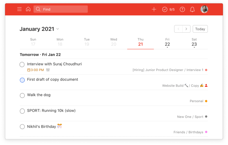 Prevent context switching by having a place to add and organize your tasks that’s not your head, like <a href="https://www.todoist.com/">Todoist</a>.