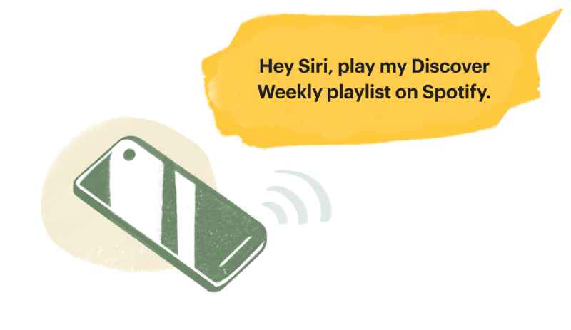 Doister Olga uses voice assistant in the car to switch Spotify stations.