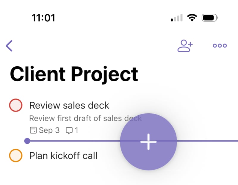 Todoist drag-and-drop on iOS