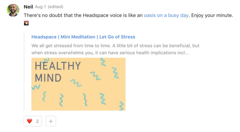 A daily reminder that mental health is important.