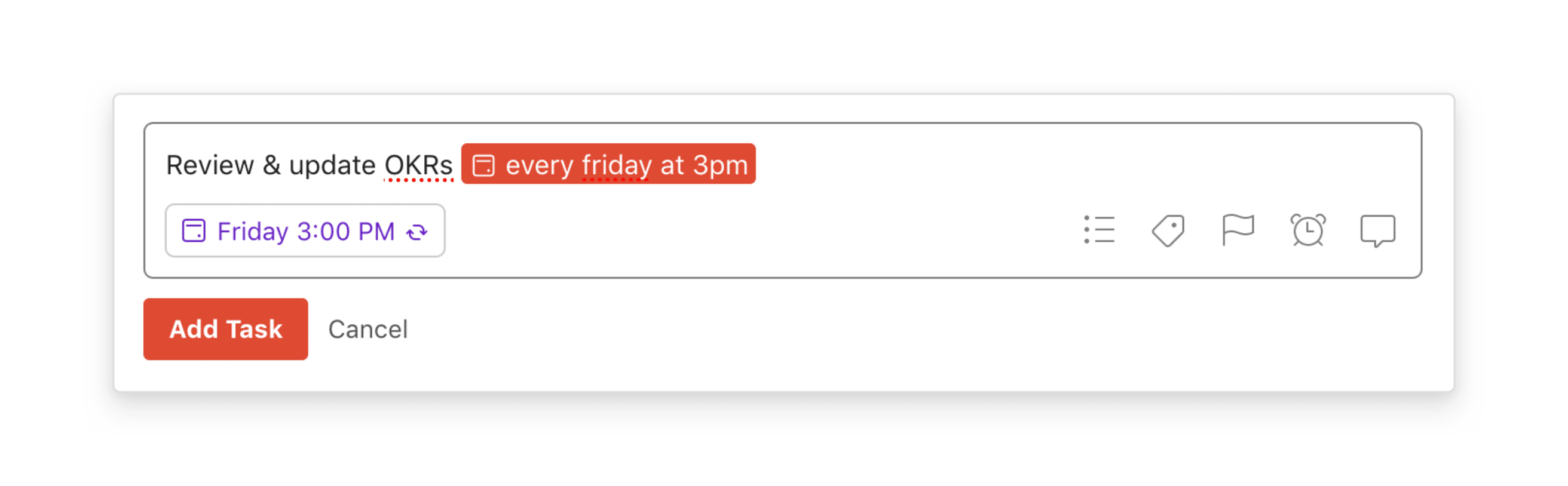 OKR weekly review