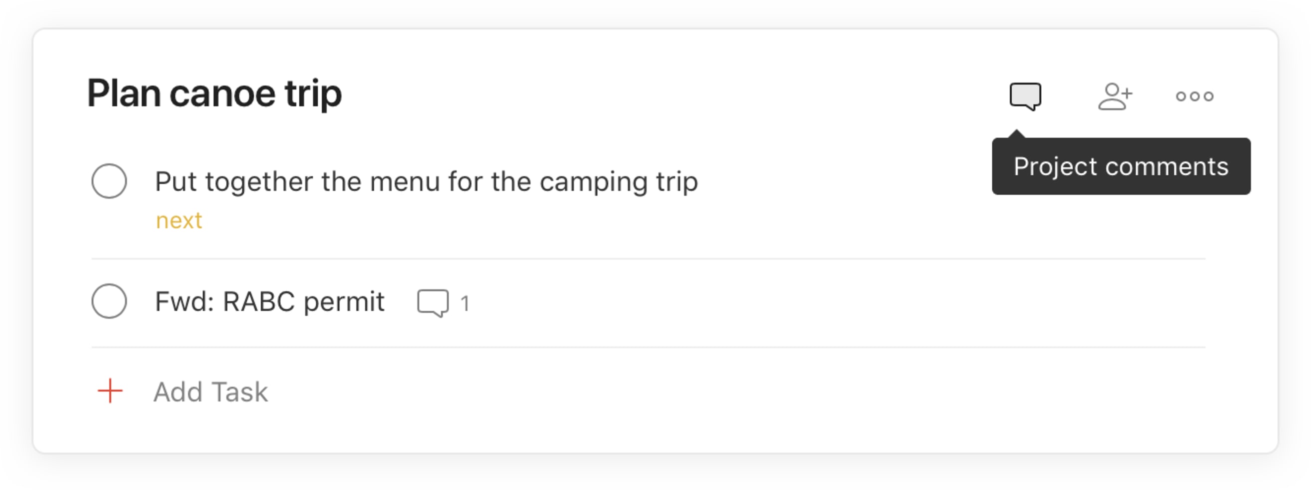 GTD Projektkommentare